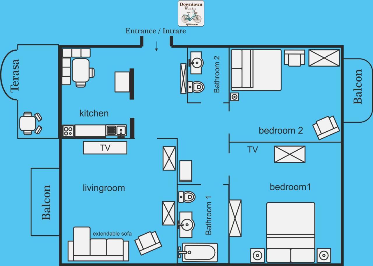 Downtown Wonder Apartament Клуж-Напока Екстериор снимка